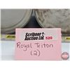 Image 8 : UNION 76 Royal Triton One Imperial Quart Motor Oil Can (6-1/2"H)