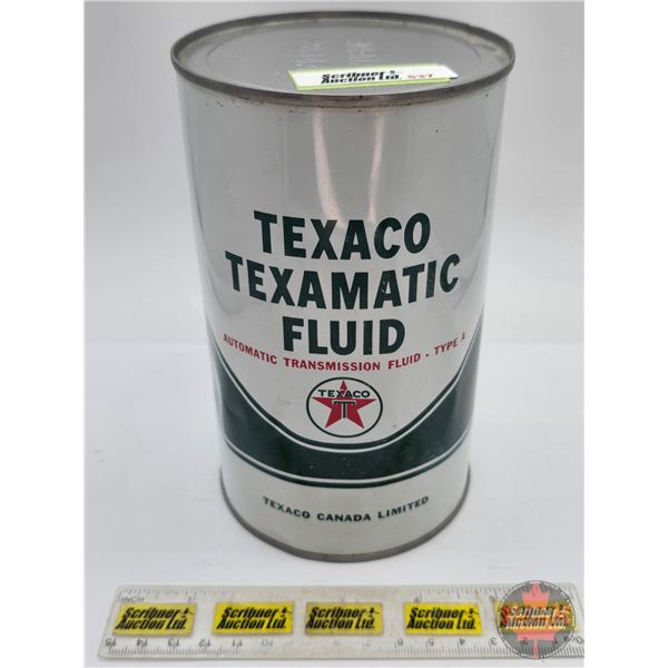 TEXACO Texamatic Fluid : Automatic Transmission Fluid : Type A : One Imperial Quart Can (6-1/2"H)