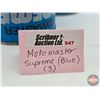 Image 8 : MOTOMASTER SUPREME (Blue) Combo (3) : - Multigrade One Quart Can (Cardboard) (6-1/2"H) - Multigrade 