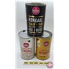 Image 1 : KENDALL Combo (3) : - Specialized Lubricant One Quart Can (6-1/2"H) - Superb Multi-Viscosity Motor O