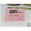 Image 8 : KENDALL Combo (2) :  - GT-1 High Performance Motor Oil : Pennsylvania One Quart Can (6-1/2"H) - GT-1