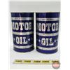 Image 2 : CANADIAN TIRE Combo: (2) - Motor Oil Forty Fl. Oz. Can (FULL) (6-1/2"H) - Motor Oil Forty Fl. Oz. Ca