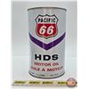 Image 2 : PACIFIC 66 : HDS Motor Oil One Quart Can (FULL) (6-1/2"H)