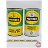 Image 2 : PIONEER Combo (2) : Chain Saw Engine Oil One Imperial Quart Cans (FULL) (6-1/2"H)