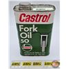 Image 1 : CASTROL Fork Oil :" 50" One Pint Tin (6-1/4"H x 3-3/4"W x 1-3/4"D)