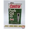 Image 2 : CASTROL Fork Oil :" 50" One Pint Tin (6-1/4"H x 3-3/4"W x 1-3/4"D)