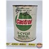Image 2 : CASTROL 2-Cycle Motor Oil One U.S. Quart Can (Cardboard) (FULL) (5-1/2"H)