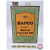 Image 2 : BAPCO Boiled Linseed Oil 144 Fl. Oz. Tin (Paper Label) (10-1/2"H x 6-3/4"W x 4-1/2"D)