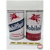 Image 2 : MOBIL Combo (2) : - MOBILOIL One Quart Can (6-1/2"H) - Mobilfluid : Automatic Transmission Fluid One