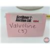 Image 8 : VALVOLINE Combo (3) : - Super Outboard Motor Oil One Imperial Quart Can (FULL) (Cardboard) (6-1/2"H)