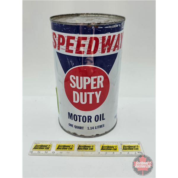 SPEEDWAY Super Duty Motor Oil One Quart Can (6-1/2"H)
