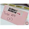 Image 8 : TURBO Combo (2) : - Automatic Transmission Fluid One Quart Can (Red and White Can) (6-1/2"H) - Autom