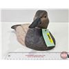Image 1 : DUCK DECOY : Wooden & Signed (Consignor Tag ~ Handcarved Canvaback by Lorne Longley c.1931-2022 : Bl