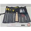 Image 1 : NEW SURPLUS : Wheeler Professional Gunsmith File Set  (Note : One File Broken)  (Box Measures : 4"H 