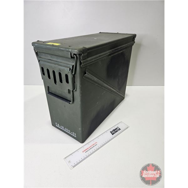 Metal Ammo Box (14-1/2"H x 17-1/4"W x 8"D)