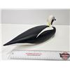 Image 3 : DUCK DECOY : Wooden & Signed (Consignor Tag ~ Bob Lee : Old Squaw : Baton N.H. 2007)  (Measures : 5-