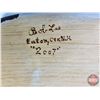Image 7 : DUCK DECOY : Wooden & Signed (Consignor Tag ~ Bob Lee : Old Squaw : Baton N.H. 2007)  (Measures : 5-