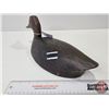 Image 2 : DUCK DECOY : Wooden (Consignor Tag ~ Shannon Cyer : Black Drake)  (Measures : 5-3/4"H x 16-1/4"W x 6