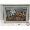 Image 1 : Framed Western Print  (Measures : 17"H x 24"W)  (Note : Glass Front - Not Insurable w/Shipping)