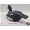 Image 2 : DUCK DECOY : Wooden (Consignor Tag ~ Bluebill Drake Carved from Durham Estates : Beamsville, Ont : c