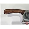 Image 2 : KNIFE : Cleaver (Consignor Tag ~ 2-1/2lb Cleaver : Walnut Handle)  (Total Length : 37"H)