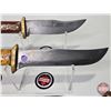 Image 8 : KNIVES (2) : Hunter/Trapper w/Leather Sheaths  (Longest Measures : 13-1/2"L)
