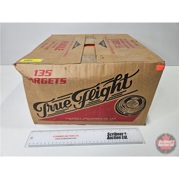 True Flight : Sporting Clays Skeet & Trap Targets - 135 Count (Unopened Case)  (Shipping Note : Heav