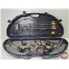 Image 1 : Hoyt Magnatec ZR200 Compound Bow (60-70lb) w/Plano Hardshell Carry Case & Arrows (9) (Case Measures 