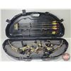 Image 2 : Hoyt Magnatec ZR200 Compound Bow (60-70lb) w/Plano Hardshell Carry Case & Arrows (9) (Case Measures 