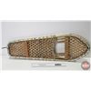 Image 2 : SNOWSHOES : Canadian Lacrosse Mfg Inc w/Metal Frame  (Measures : 30"H x 10"W) (Note : Some Lacing Re