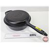 Image 3 : Lagostina Cast Iron Skillet & Sauté Pan Set (2pc) (Measurements Total : 5"H x 19-1/2"L x 10"W)