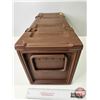 Image 2 : Metal Brown Ammo Box  (Measures : 10-1/2"H x 23-1/4"W x 9"D)