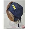 Image 2 : Fur Rimmed Hat : Muskrat & Cotton (Size : Medium)