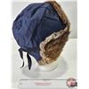 Image 3 : Fur Rimmed Hat : Muskrat & Cotton (Size : Medium)