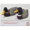 Image 1 : MALLARD FIGURINES (2) :  - Heritage Decoys Bonded Wood Sculptures by World Champion Carver  - Marshl