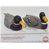 Image 2 : MALLARD FIGURINES (2) :  - Heritage Decoys Bonded Wood Sculptures by World Champion Carver  - Marshl
