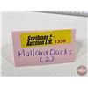 Image 8 : MALLARD FIGURINES (2) :  - Heritage Decoys Bonded Wood Sculptures by World Champion Carver  - Marshl