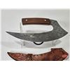 Image 2 : KNIFE : Ulu (Consignor Tag ~ 6" Damascus Ulu) (Total Length : 9-1/2"L)