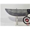 Image 6 : KNIFE : w/Sheath (Consignor Tag ~ Damascus Skinner : Laminate Handle) (Total Length : 9"L)