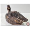 Image 2 : DUCK DECOY : Wood (Consignor Tag ~ Primative Mallard Hen c.1930 : Working Decoy : Tack Eyes : July 1