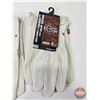 Image 3 : BDG Drivers Ropers Series White Leather Gloves (3 Pairs) (Size XL)