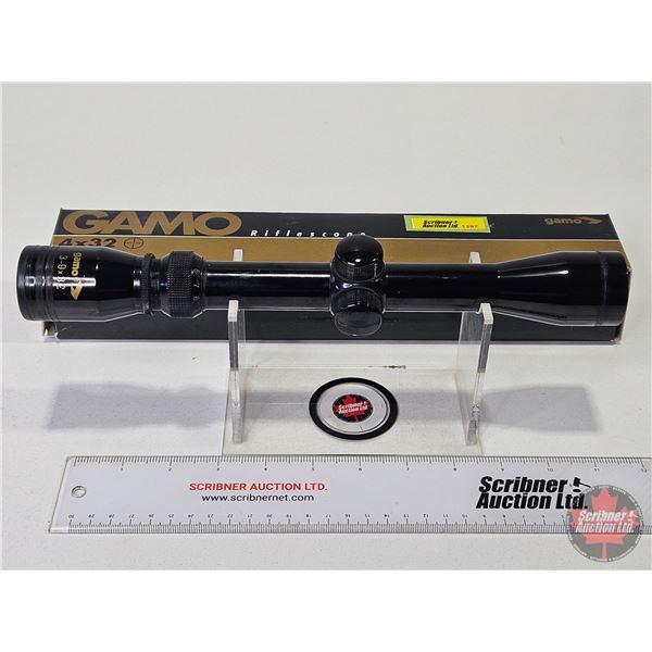 SCOPE : Gamo (3-9x32)  (Note : Wrong Box) (Box Measures : 13-1/2"H x 2-1/2"W x 2-1/2"D)