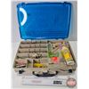 Image 1 : Plano Tackle Box w/Contents including Spoons, Scale, Walleye Attract Bait, Plastic Jigs, etc (Box Me