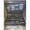 Image 1 : AMMO : Metal Organizer w/Large Variety of Vintage Collectible Ammo (Variety Calibers)  (Organizer Me