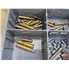 Image 8 : AMMO : Metal Organizer w/Large Variety of Vintage Collectible Ammo (Variety Calibers)  (Organizer Me