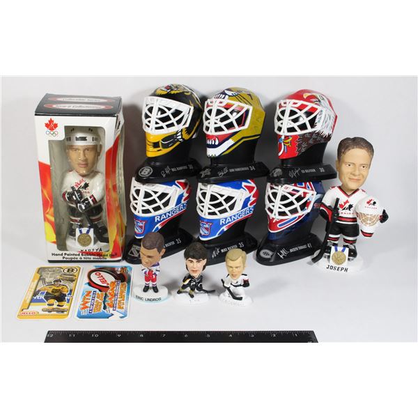 LARGE BUNDLE OF NHL HOCKEY COLLECTIBLES INCLUDING