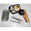 Image 1 : TOTE OF ASSORTED PAINTING SUPPLIES INCLUDING