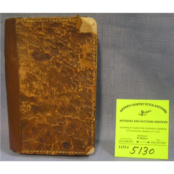 Antique leather book