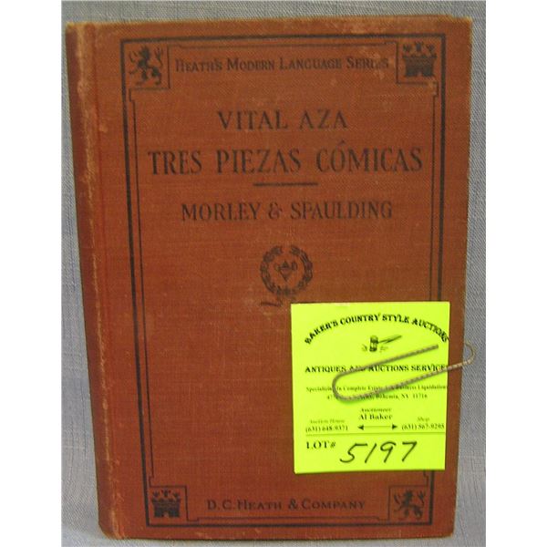 Antique book: Tres Piezas Comicas