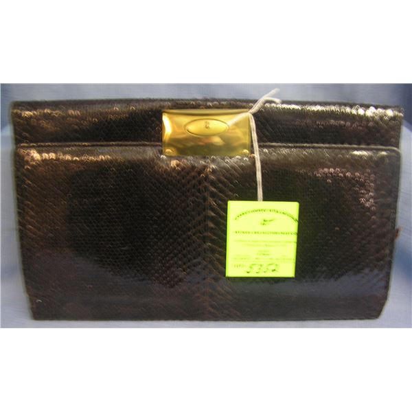 High quality snakeskin purse